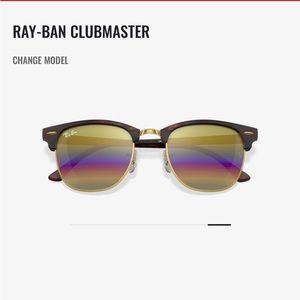 RAY-BANS CLUB-MASTER - BRAND NEW - custom - MIRRORED FLASH - Gift UNISEX
